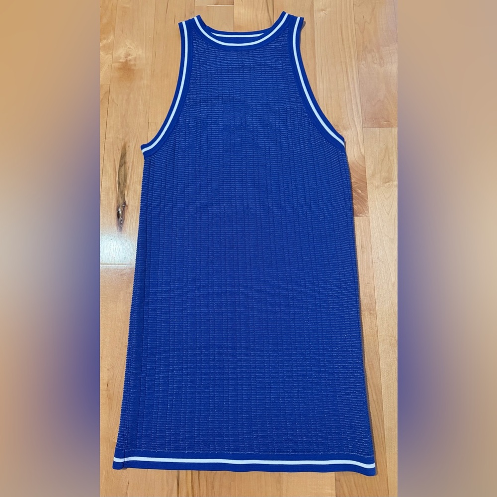 PilyQ Royal Blue Ribbed Knit Dress or Swim Coverup - Picture 2 of 4